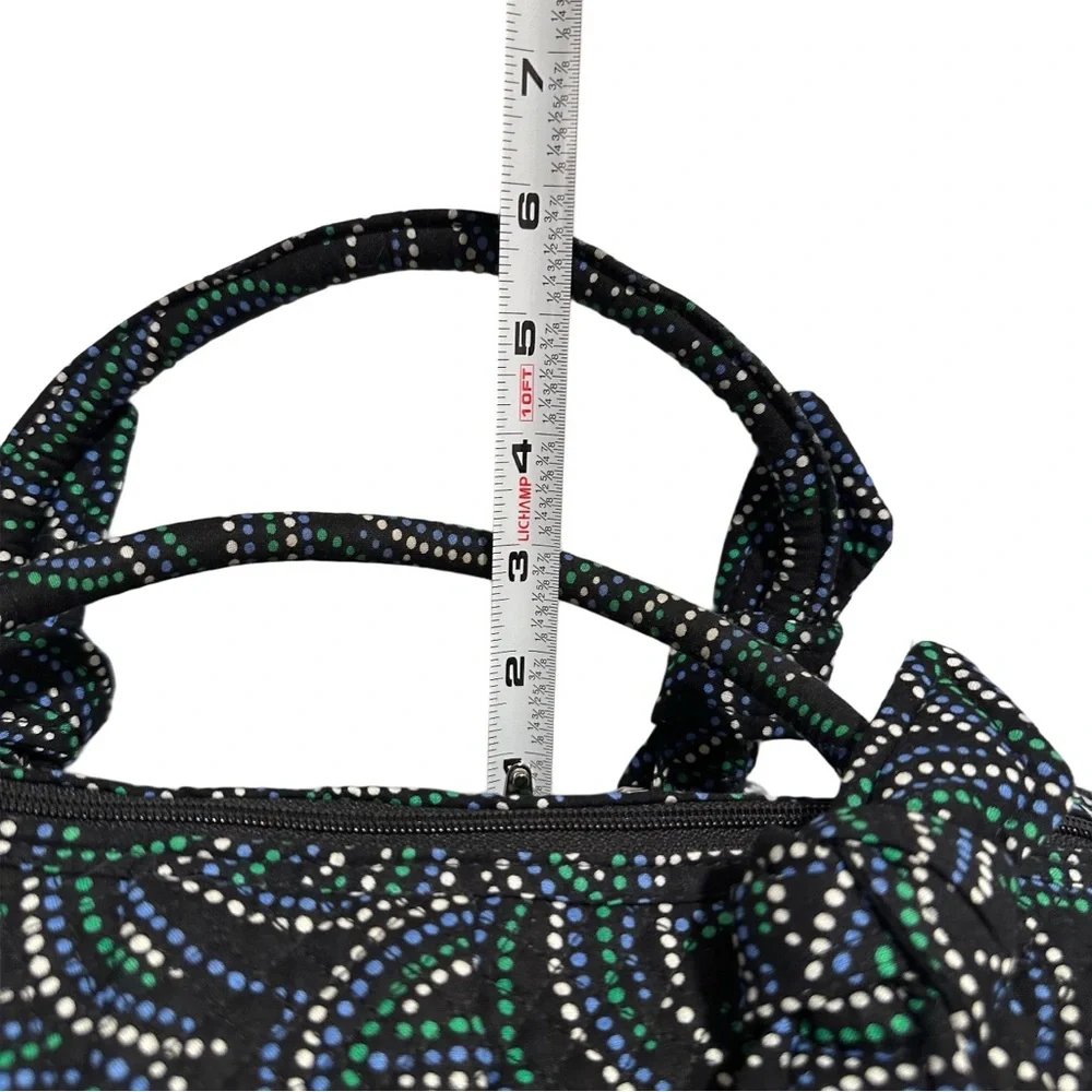 Vera Bradley Perfect Companion Satchel Handbag Adjustable Shoulder Strap Black - Picture 12 of 17